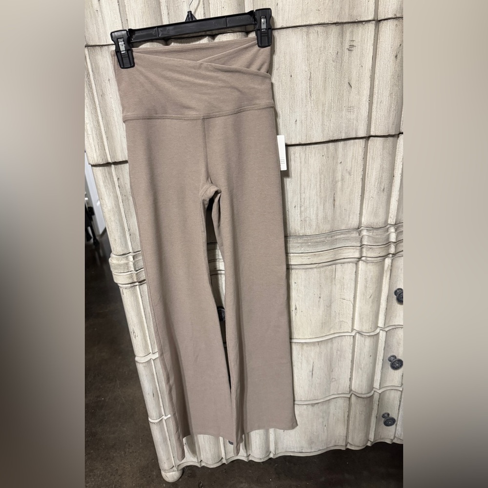 Beyond Yoga Taupe Flare Leggings
